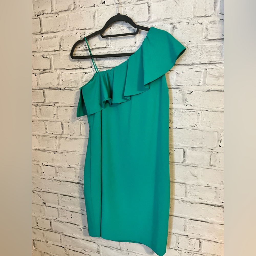 Green party dress
